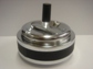 Chrome w/Black Trim Spinner Ashtray Medium 11cm